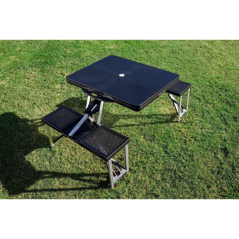 Oniva Rectangle Portable Dining Table with Seats - Black