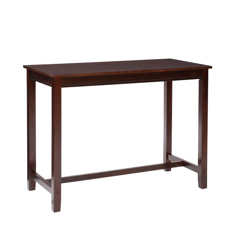 Claridge 42" Rich Brown Wood Bar Height Pub Table