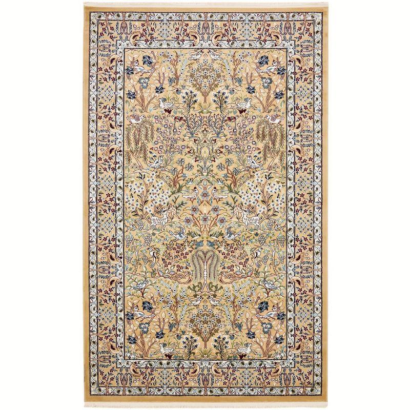 Unique Loom Narenj Collection Area Rug - Bristol (5' 1" x 8' Rectangle Beige/Blue)
