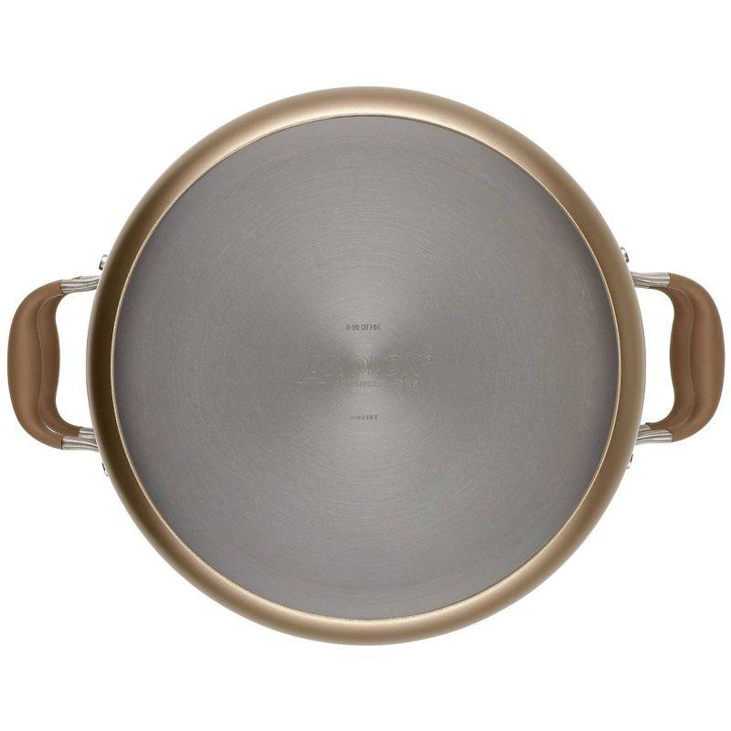 Anolon Anolon Advanced Home Hard Anodized Nonstick Wide Stockpot With Steamer Insert Set, 3-Piece,  8.5-Quart