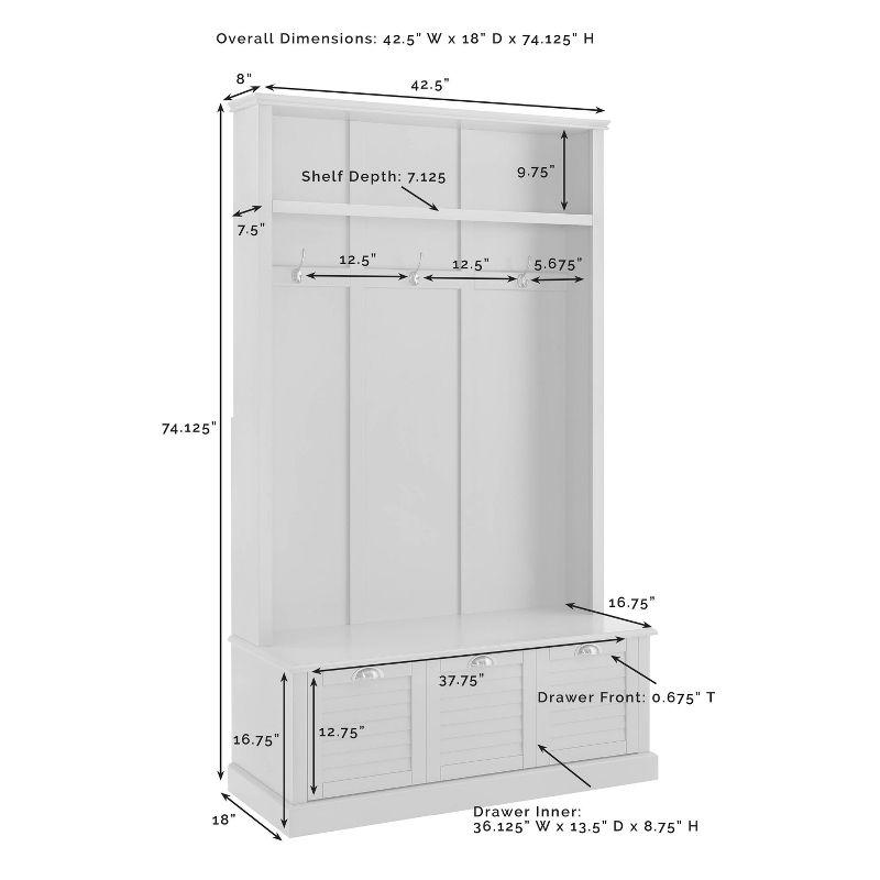 Babram Hall Tree 42.5'' Wide with Bench