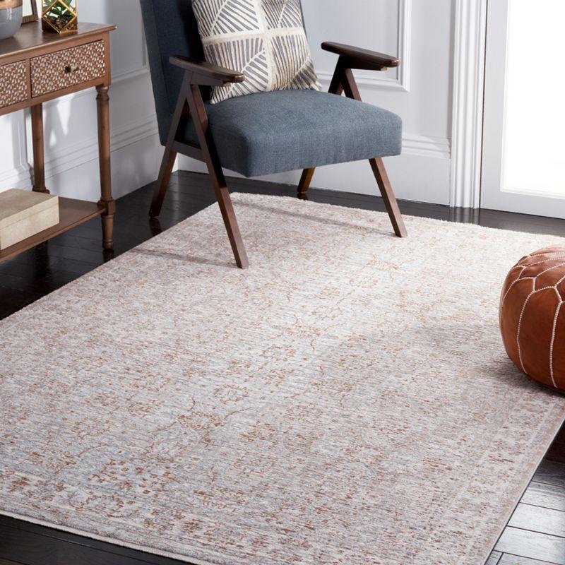 Marmara MRM302 Power Loomed Area Rug - Beige/Blue Rust - 9'x12'1" - Safavieh.