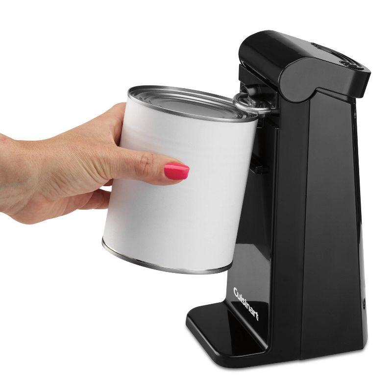 Black Electric Side-Cut Can Opener with Magnet