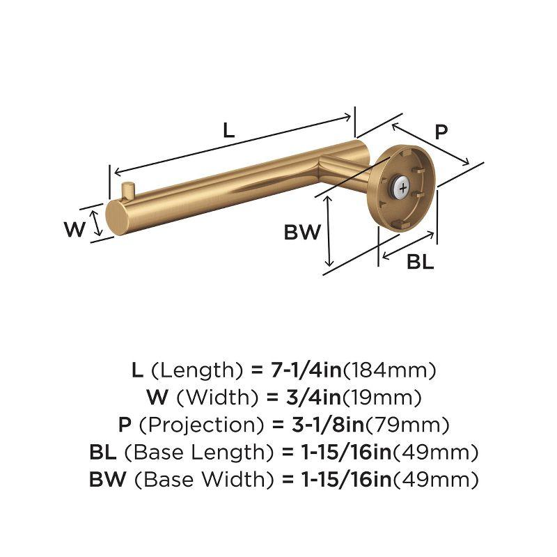 Champagne Bronze Single Post Toilet Paper Holder