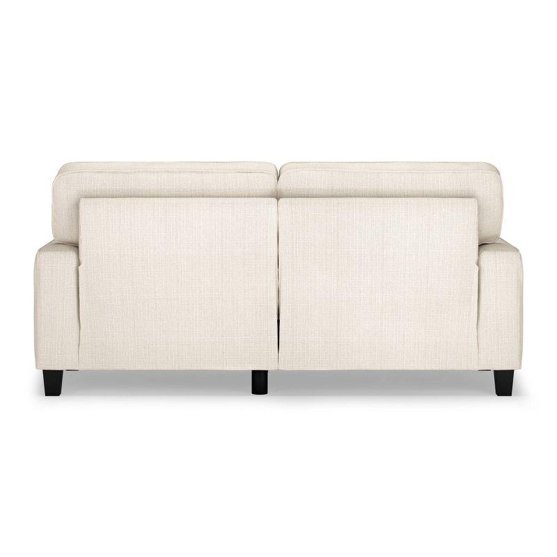 Serta Palisades 73" Track Arm Sofa, Easy Care Fabric, Soft Pillow Back, Pocket Coil Seat Cushions