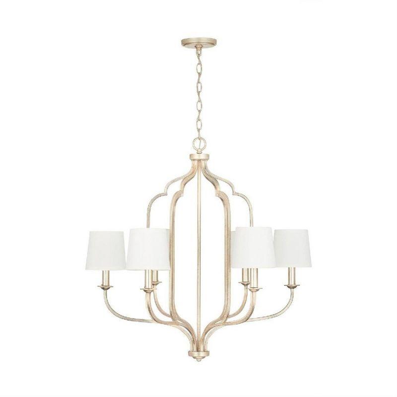 Capital Lighting Ophelia 6 - Light Chandelier in  Winter Gold