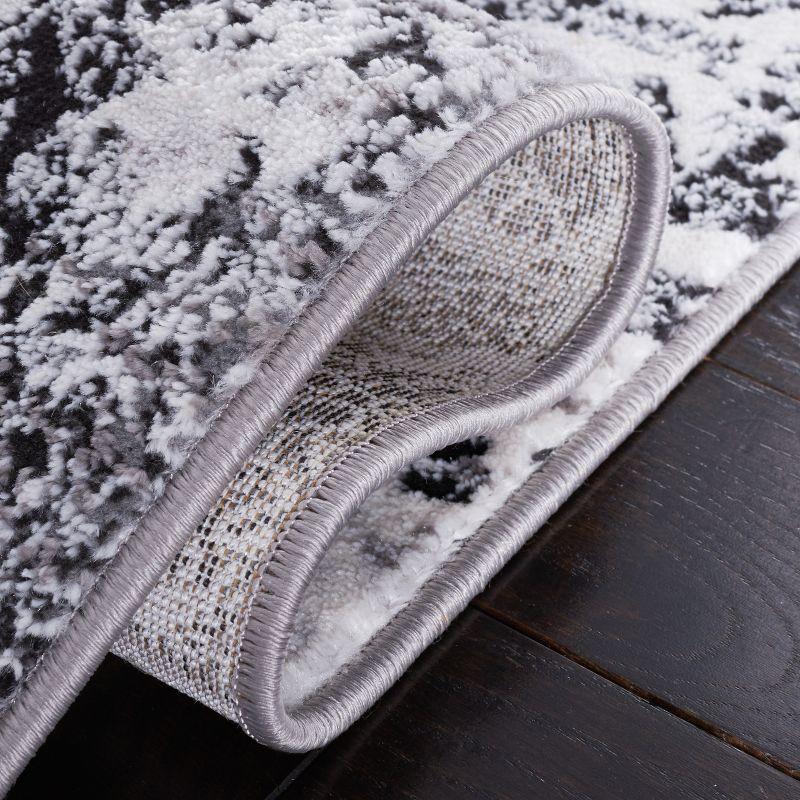 Amelia ALA271 Machine Made Indoor Area Rug - Gray/Charcoal - 6'-7"x6'-7" - Safavieh