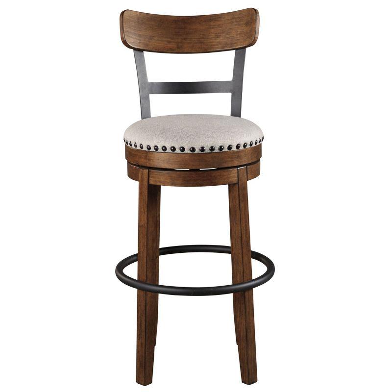 Tall Valebeck Upholstered Swivel Barstool - Signature Design by Ashley