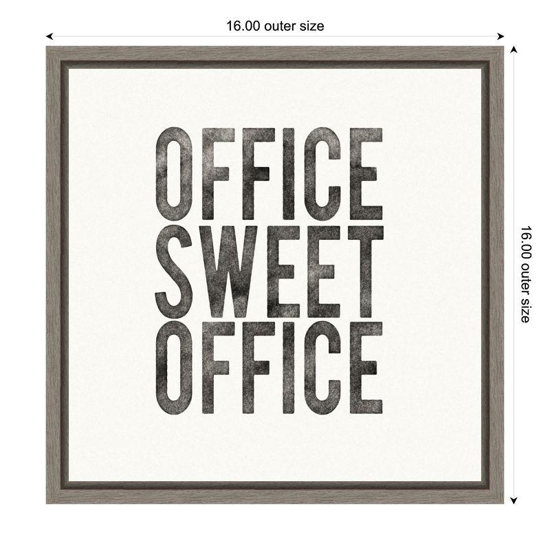 Amanti Art Work from Home I by Wild Apple Portfolio Canvas Wall Art Print Framed 16 x 16-in.