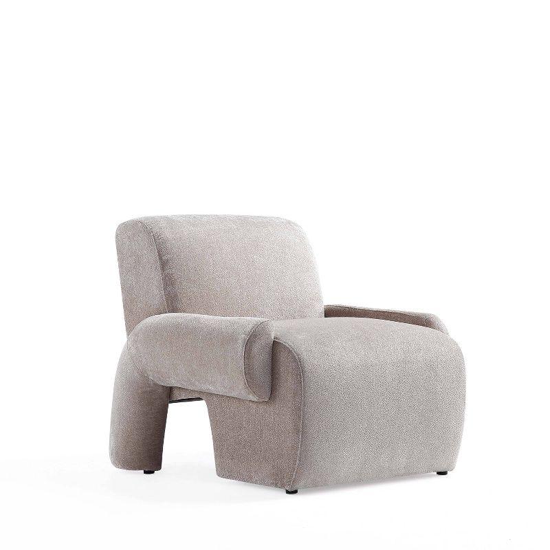 Manhattan Comfort Set of 2 Verandah Modern Chenille Upholstered Accent Chairs