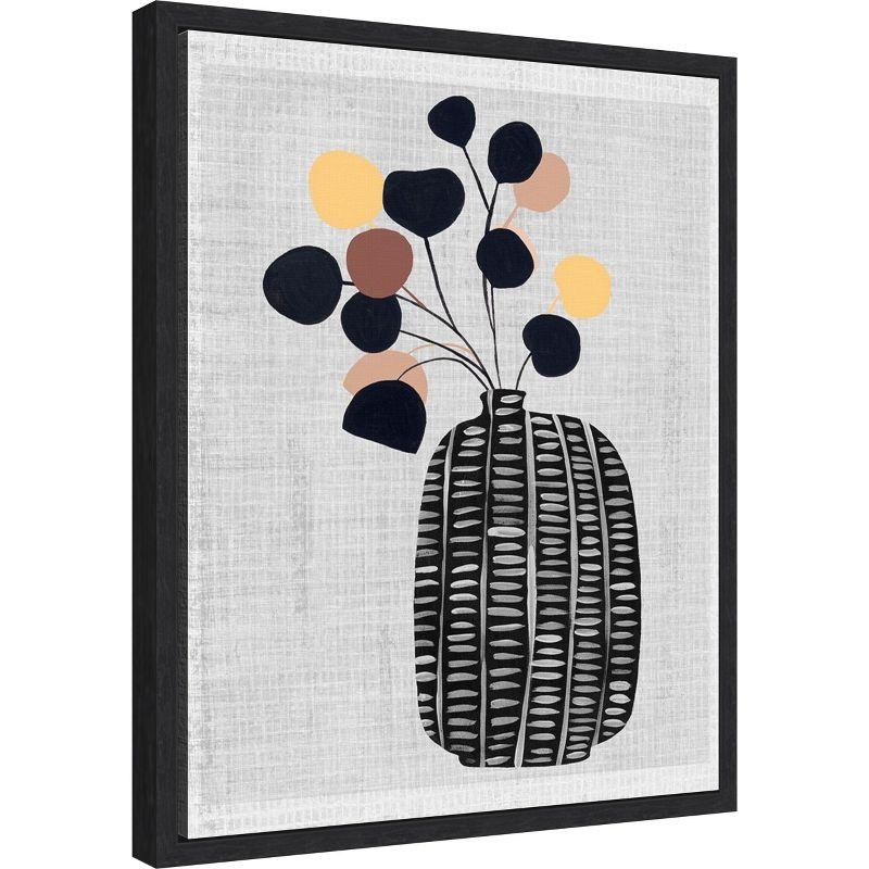 Amanti Art Decorated Vase with Plant III by Melissa Wang Canvas Wall Art Print Framed 16 x 20-in.