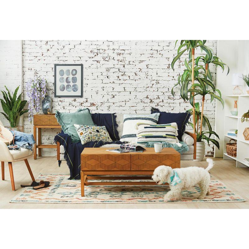 carol & frank Reversible Throw Pillow