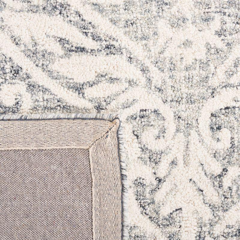 Abstract ABT204 Handmade Indoor Area Rug - Ivory/Grey - 4'x6' - Safavieh