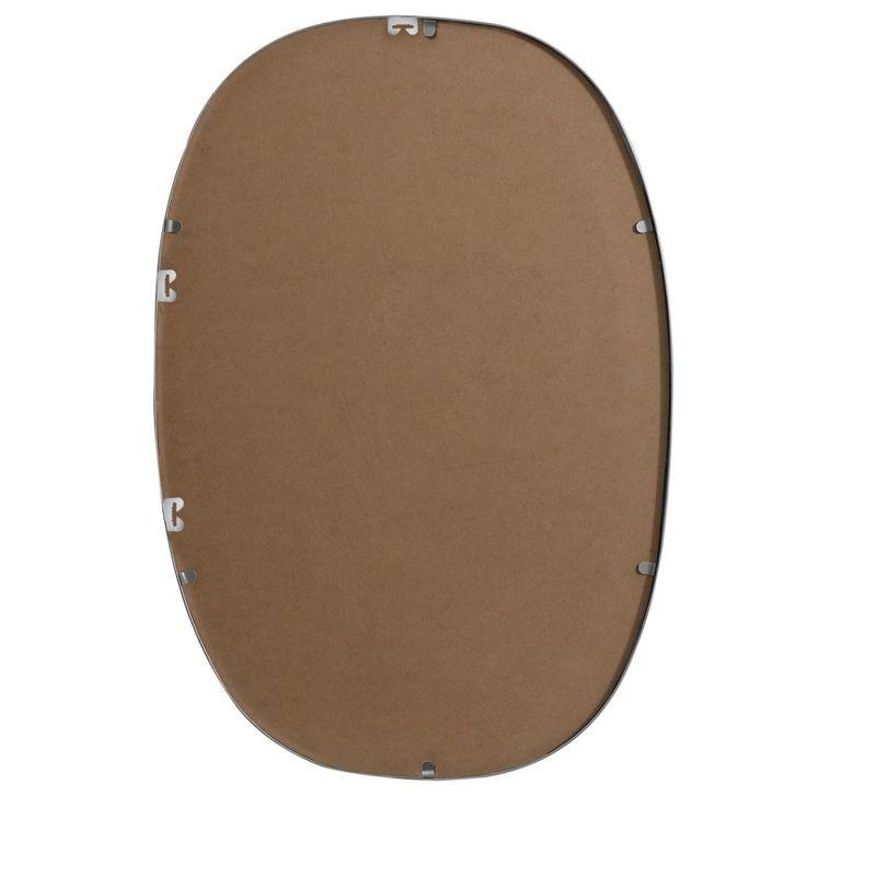 Sabine Metal Curved Oval Wall Mirror