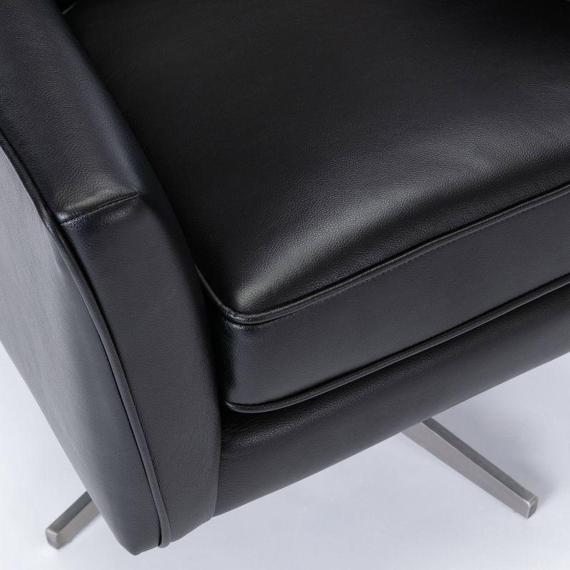 Comfort Pointe Phoenix Leather Gel Swivel Arm Chair