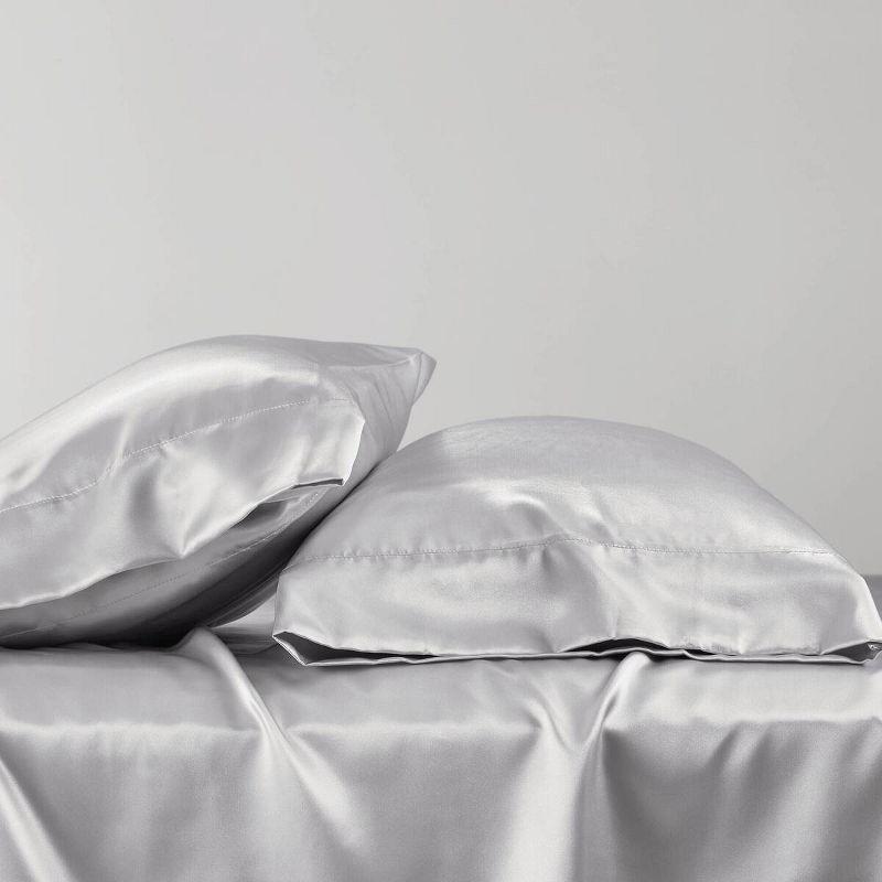 Madison Park Essentials Satin Luxury 2PC Pillowcases (Set of 2)