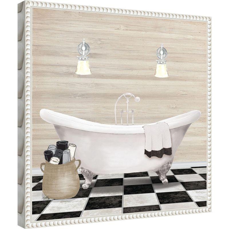 Amanti Art Bathroom I by Elizabeth Medley Canvas Wall Art Print Framed 16 x 16-in.