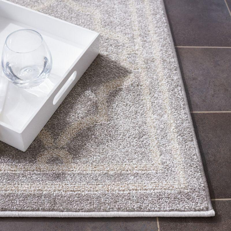 Amherst AMT414 Power Loomed Indoor Runner Rug - Light Grey/Ivory - 2'3"x11' - Safavieh