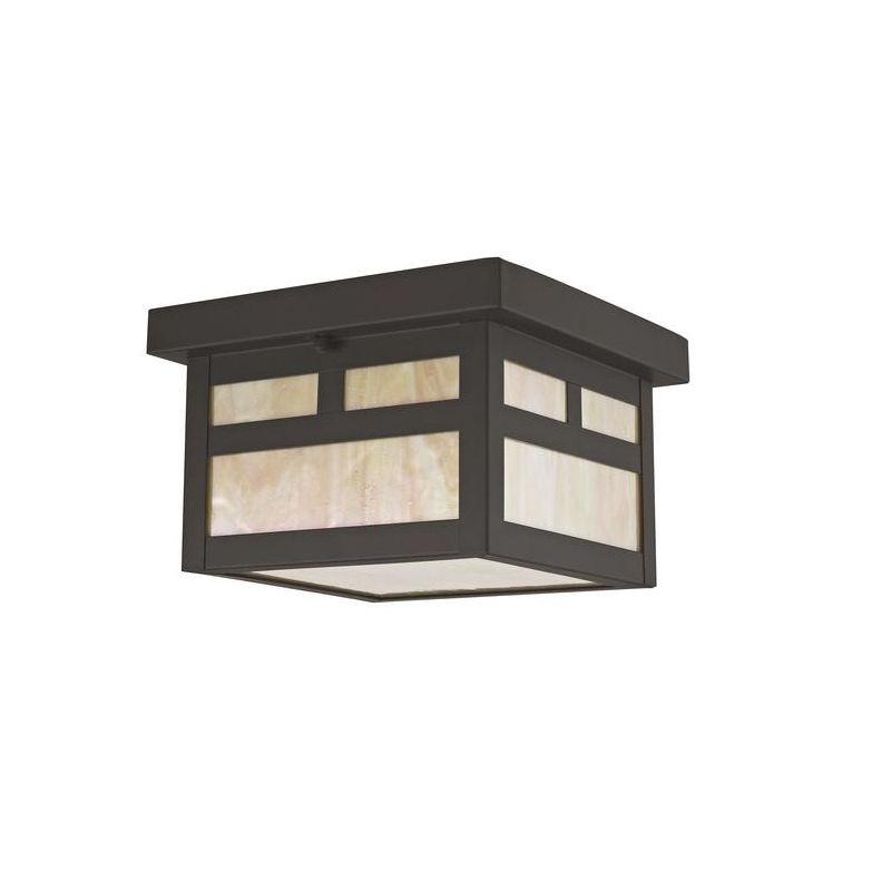 Livex Lighting Montclair Mission 1 - Light Flush Mount in  Bronze