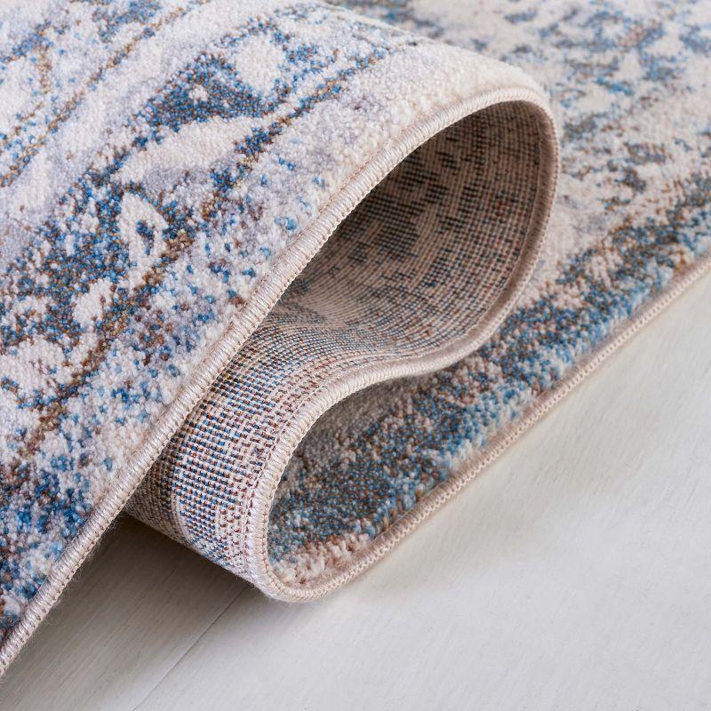 Vintage Persian VTP438 Power Loomed Indoor Area Rug - Ivory/Blue - 5'x7'6" - Safavieh