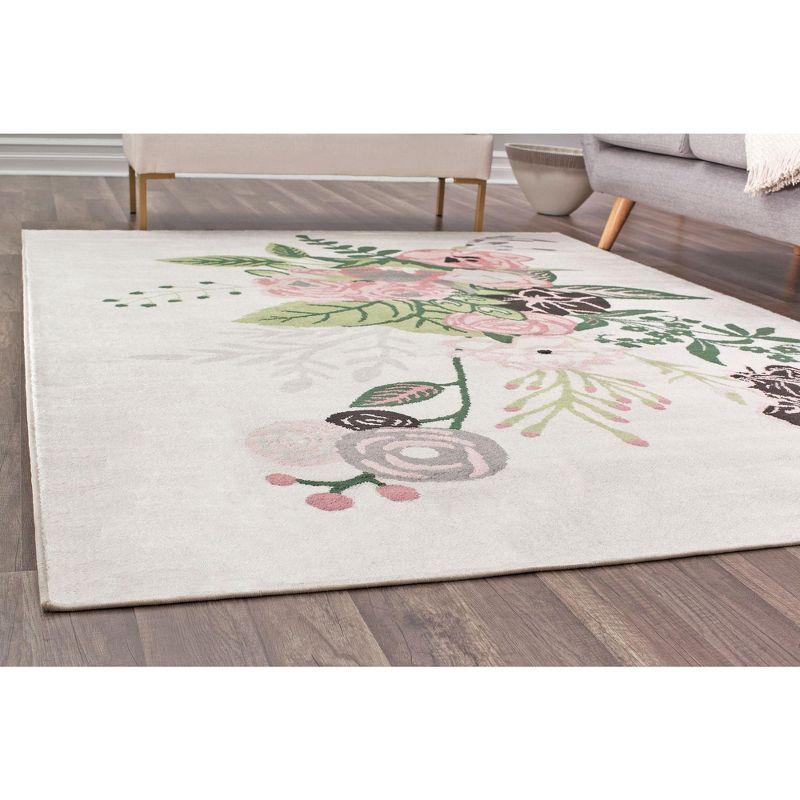 Rugs America Hanna Floral Transitional Area Rug