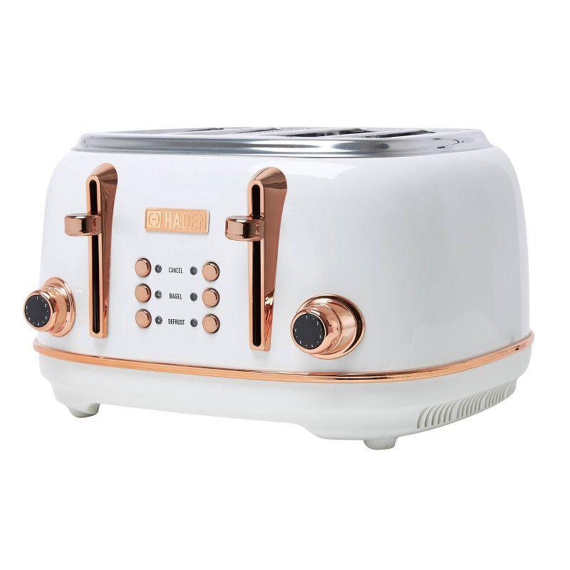 HADEN Heritage Ivory and Copper 4-Slice Toaster