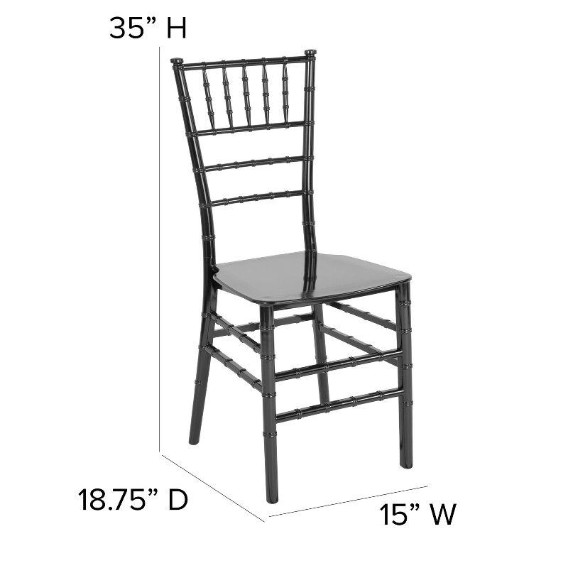 Elegant Black Resin Chiavari Event Chair