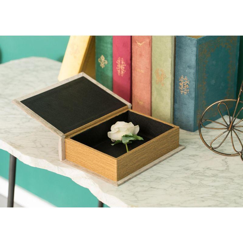 Vintiquewise Decorative Vintage Book Shaped Trinket Storage Box