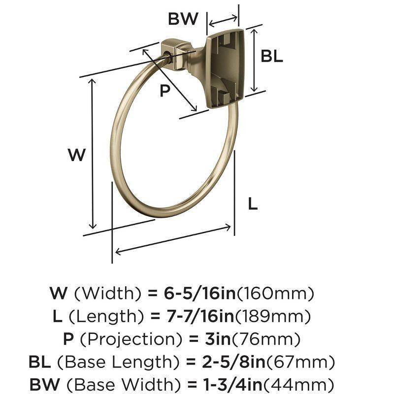 Amerock Highland Ridge Wall Mounted Towel Ring