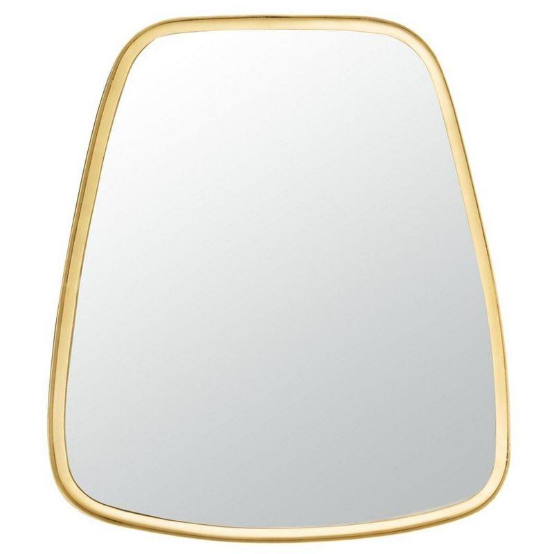 Gold Foil Asymmetrical Full Length Wood Mirror