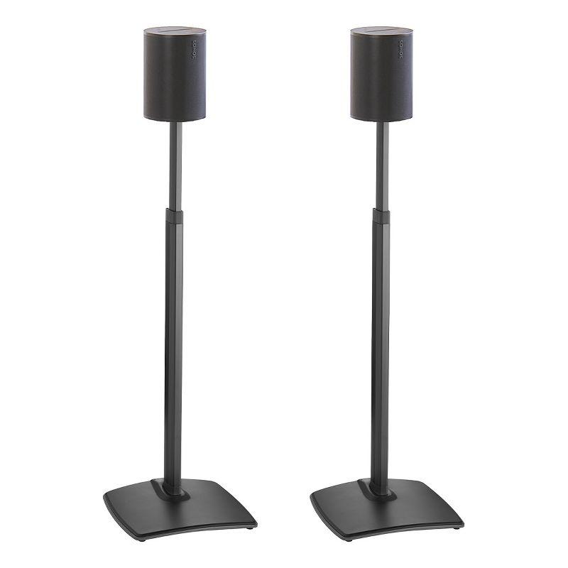 Sanus Black Height-Adjustable Speaker Stands for Sonos Era 100