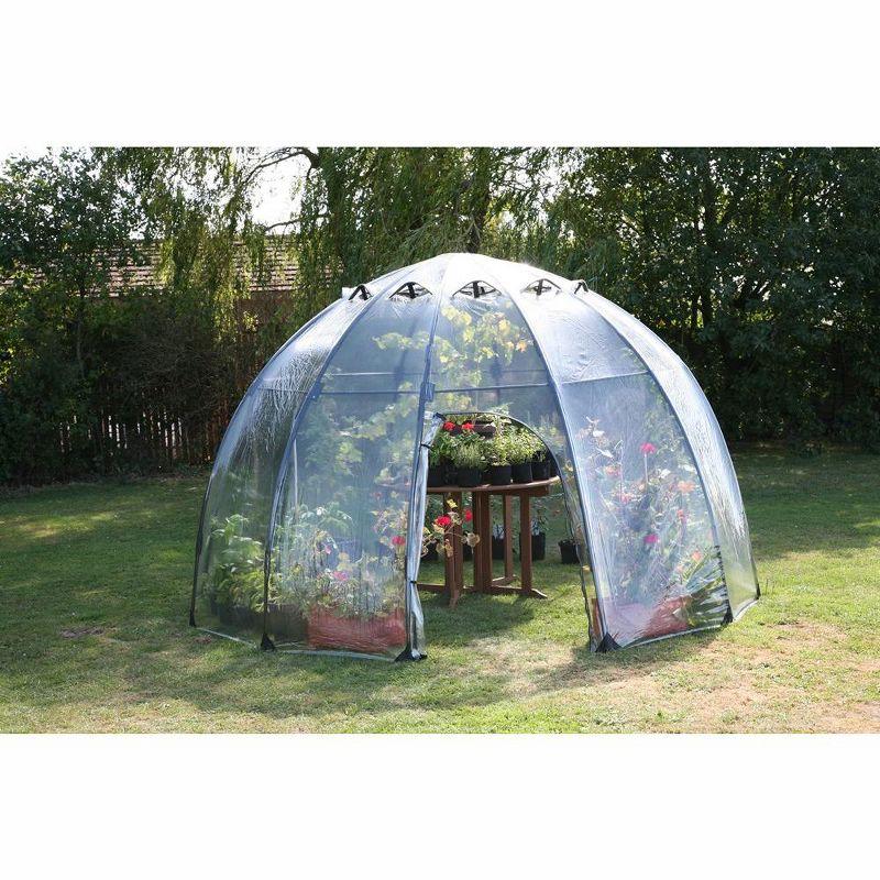Haxnicks 11.5 Ft. W x 11.5 Ft. D Large Sunbubble Walk-in Greenhouse