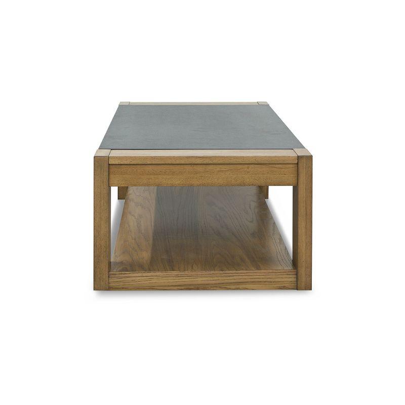 Signature Design by Ashley Casual Quentina Lift Top Coffee Table, Light Brown/Black