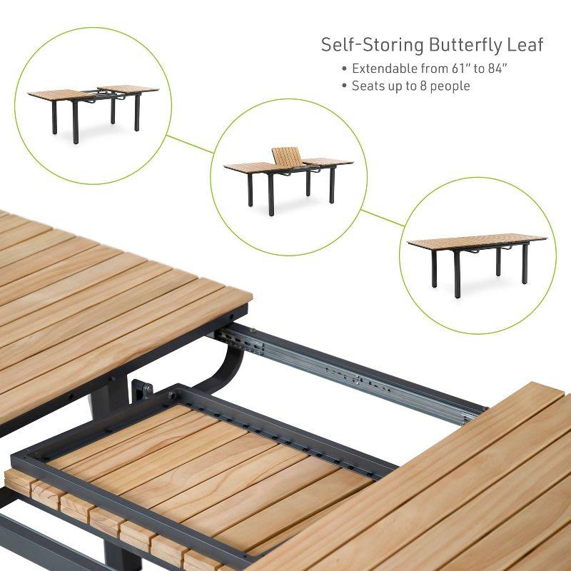 Extendable Rectangular Outdoor Dining Table