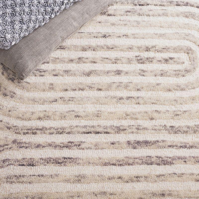 Trace TRC310 Hand Tufted Area Rug - Grey/Ivory - 5'x8' - Safavieh.