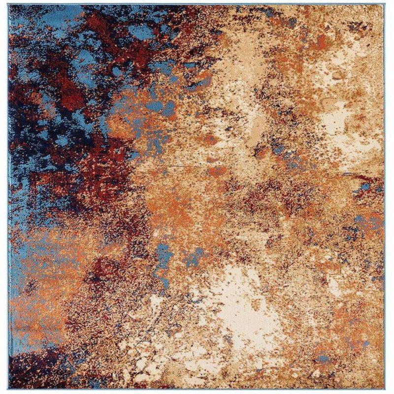 Luxe Weavers Modern Splatter Abstract Area Rug