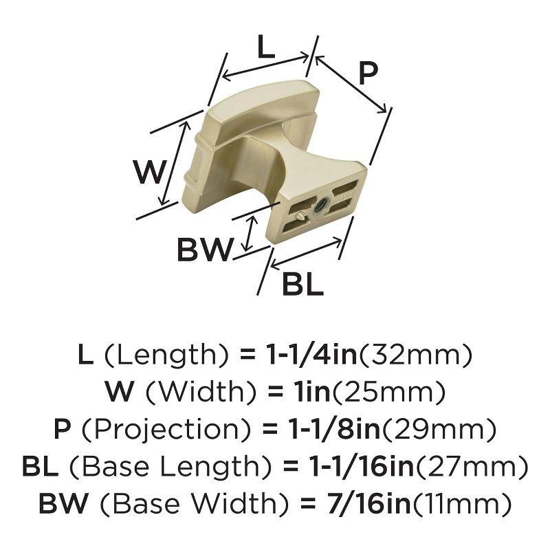 Davenport 1 3/16" Length Square Knob