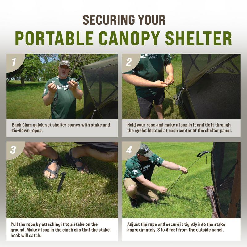 Clam CLAM Quick-Set Portable Outdoor Camping Canopy Shelter