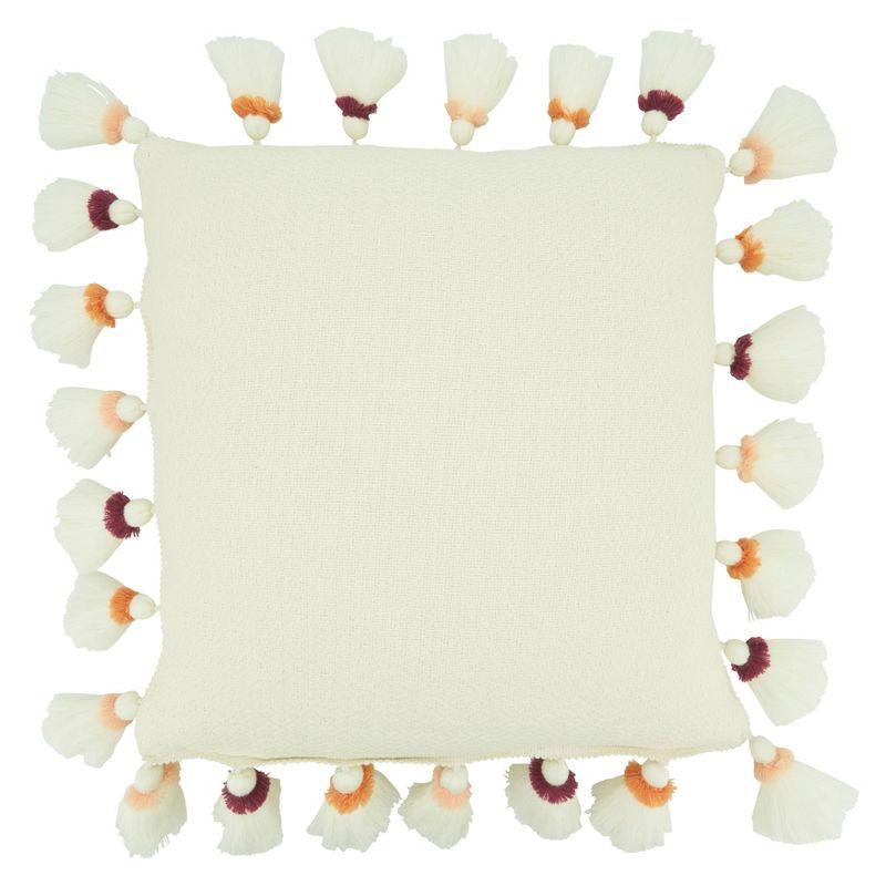 Soft Cotton Tassel Design Euro Pillow Cover