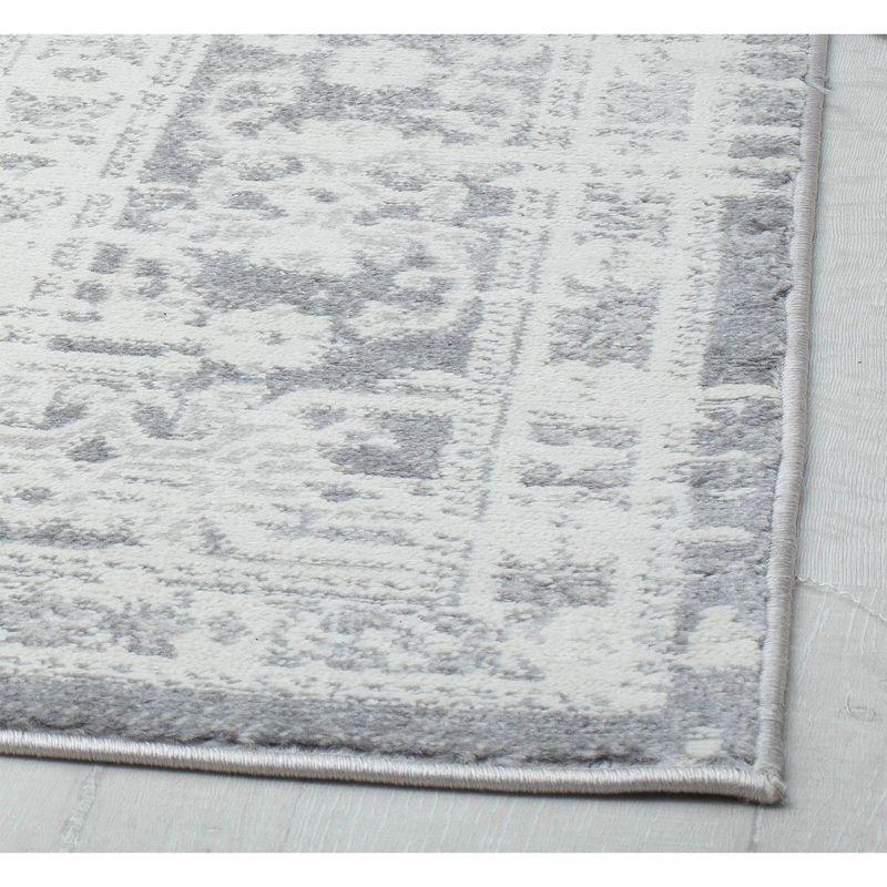 Rugs America Gallagher GL55G Canvas Sundara Vintage Transitional Gray Area Rug for Dining Room Rug Neutral Rug Living Room Rug Kitchen, 2'6"x8'