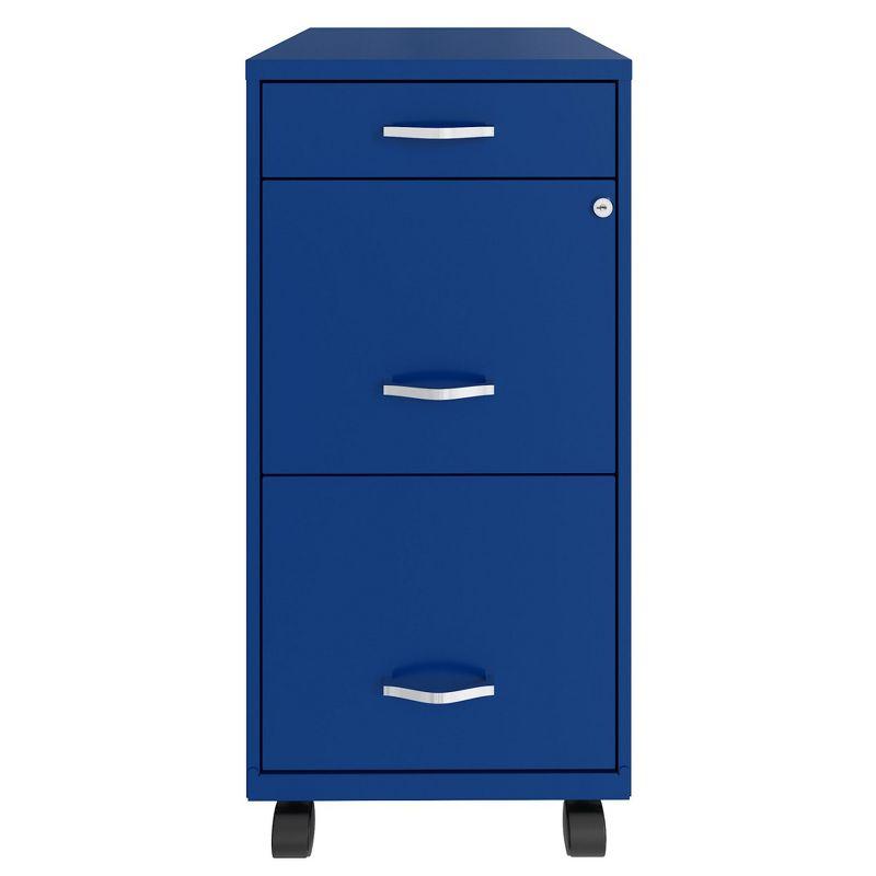 14.25'' Wide 3 -Drawer Mobile Steel File Cabinet