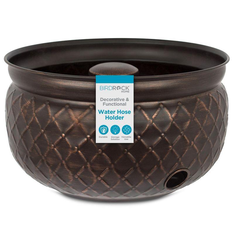 BirdRock Home Metal Container Hose Pot