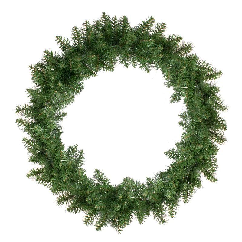 Traditional Buffalo Fir 36-Inch Unlit Christmas Wreath with Metal Frame