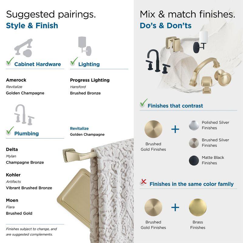 Amerock Revitalize Golden Champagne 24 inch (610mm) Towel Bar