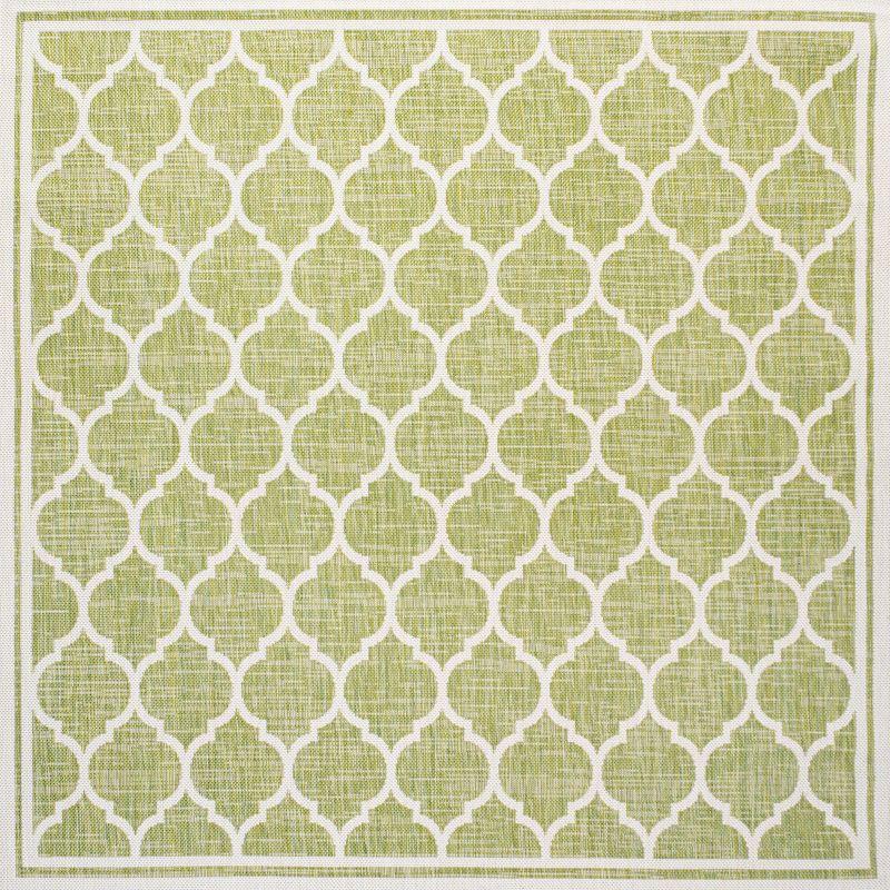 Trebol Moroccan Trellis Textured Weave Indoor/Outdoor Area Rug - JONATHAN Y