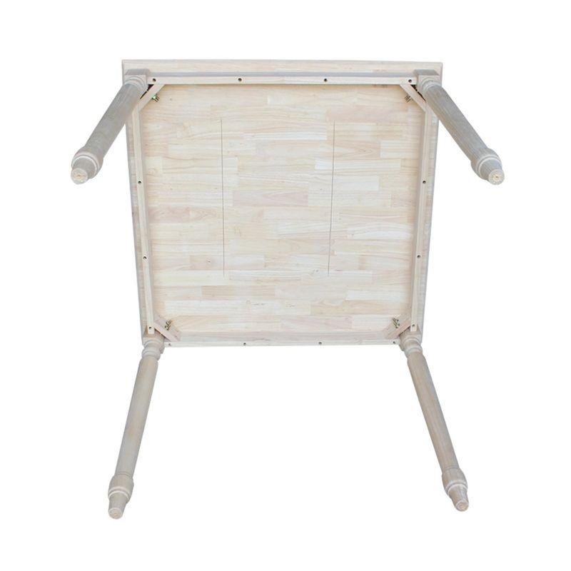 International Concepts Turned Solid Wood Top Dining Table