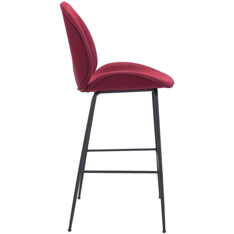 Zuo Miles Barstool Red