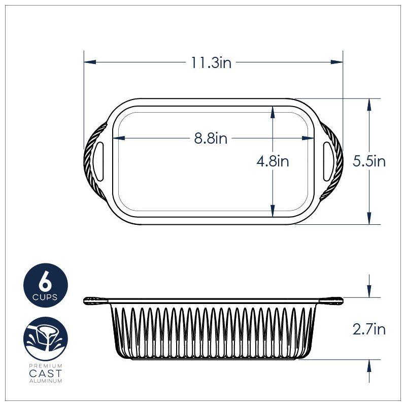 Classic Non-Stick Aluminum Loaf Pan with Handles