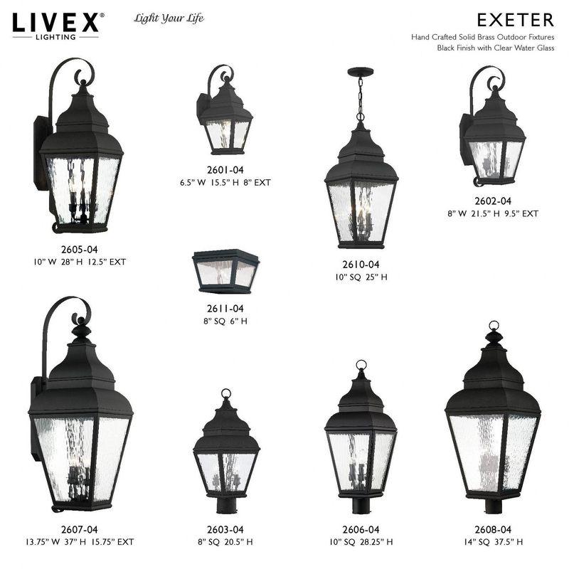Livex Lighting Exeter 1 - Light Wall Light in  Black