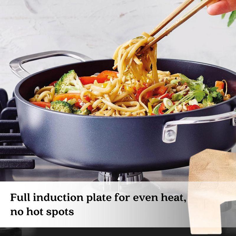 Alva Alva Maestro 3.5 Qt. Premium Nonstick Ceramic Frying Pan with Lid - Non Toxic and Oven Safe